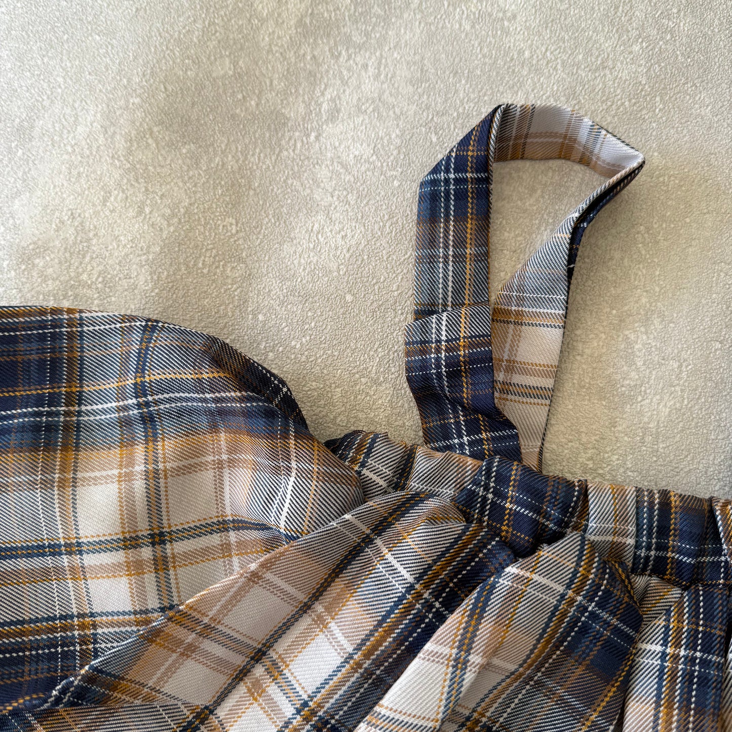 Plaid rokje met halters