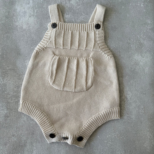 Gebreid rompertje abrikoos