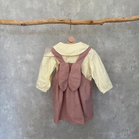 Roze jurk met konijntje