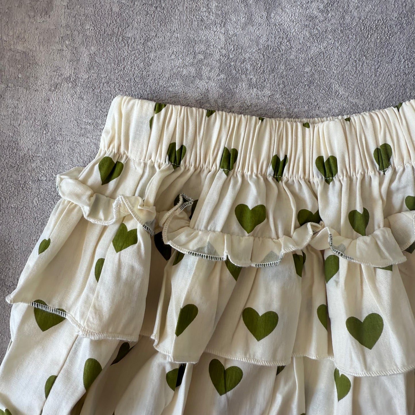 Setje met groene hartjes