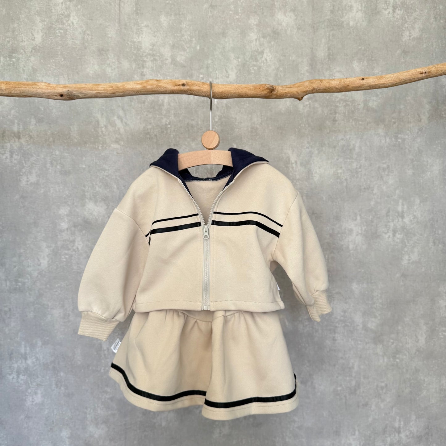 Preppy set met rok en jasje