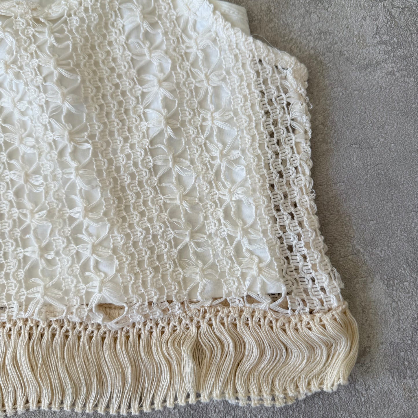 Vest met spijkerbroek