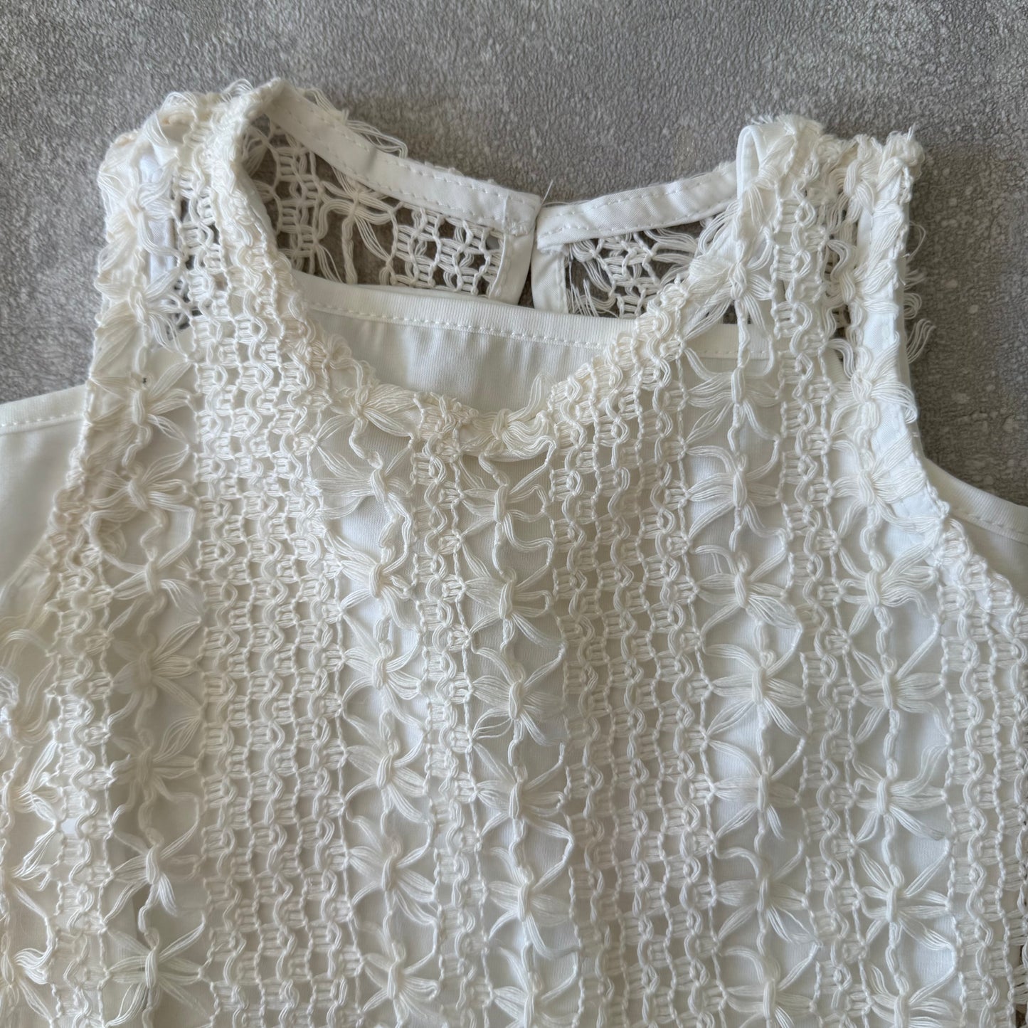 Vest met spijkerbroek