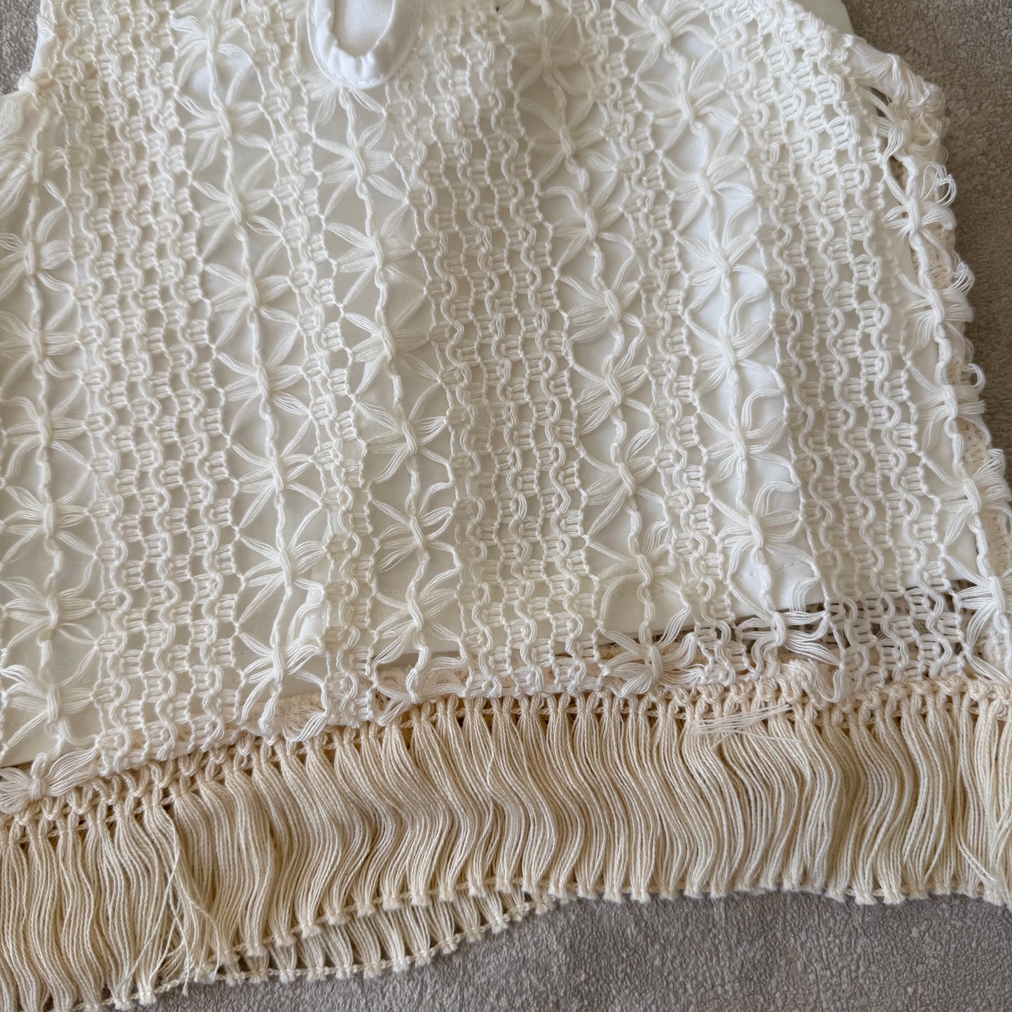 Vest met spijkerbroek