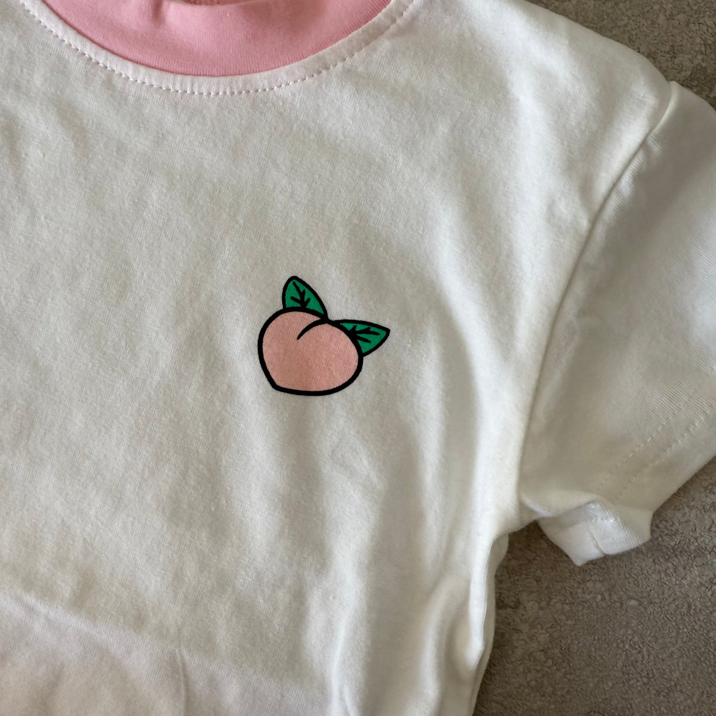 Casual setje met perzik