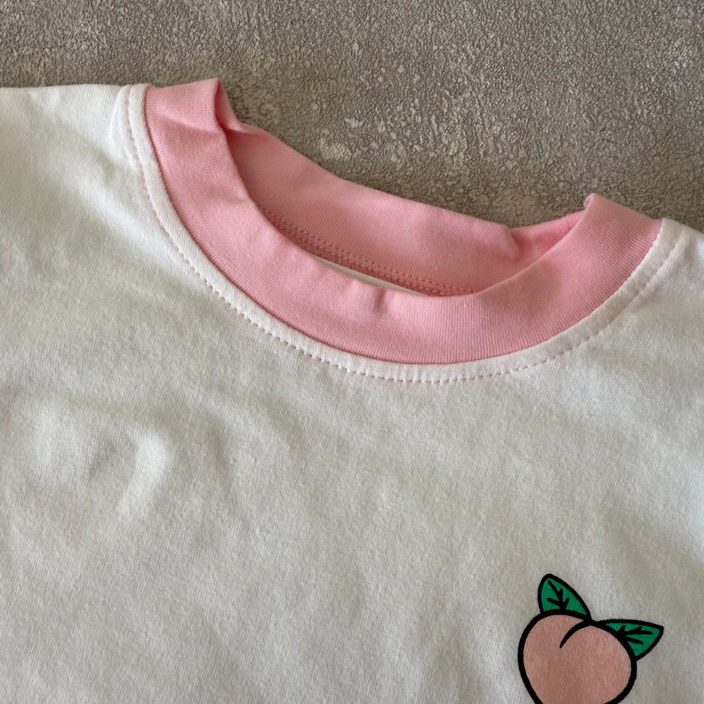 Casual setje met perzik