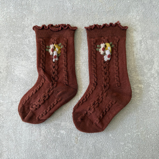 Sokken met bloemetjes