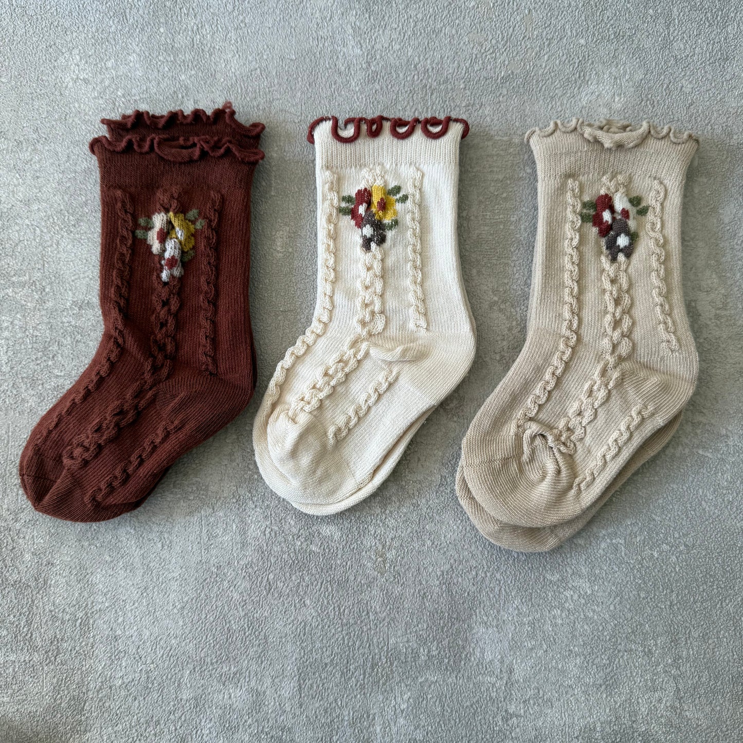 Sokken met bloemetjes