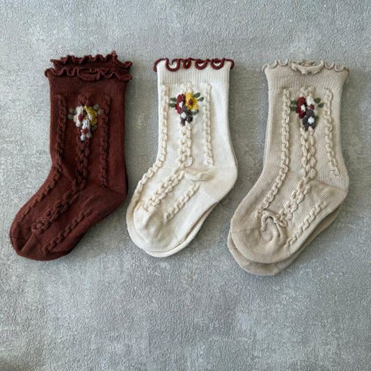 Sokken met bloemetjes