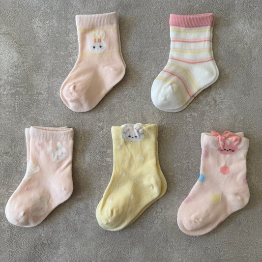 Sokken met konijntjes